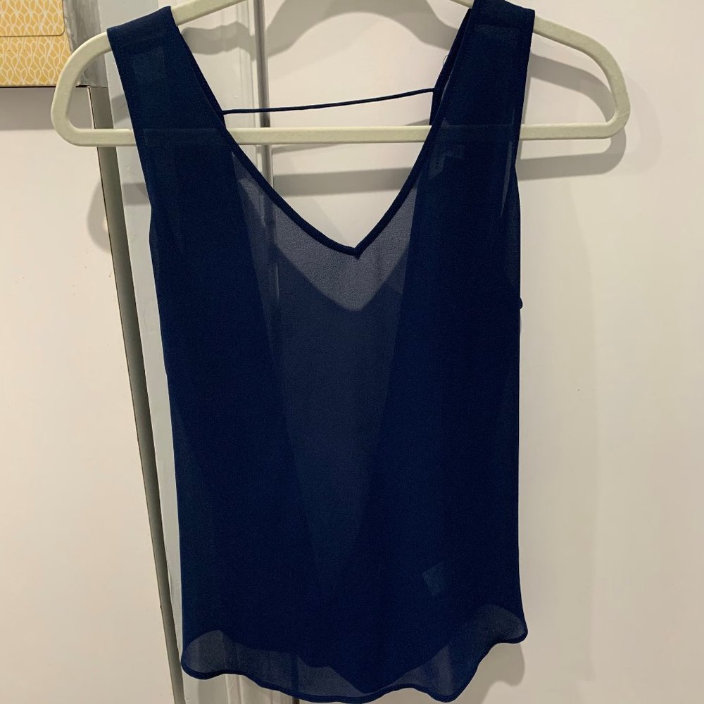 Naked Zebra Open Back Chic Tank Top